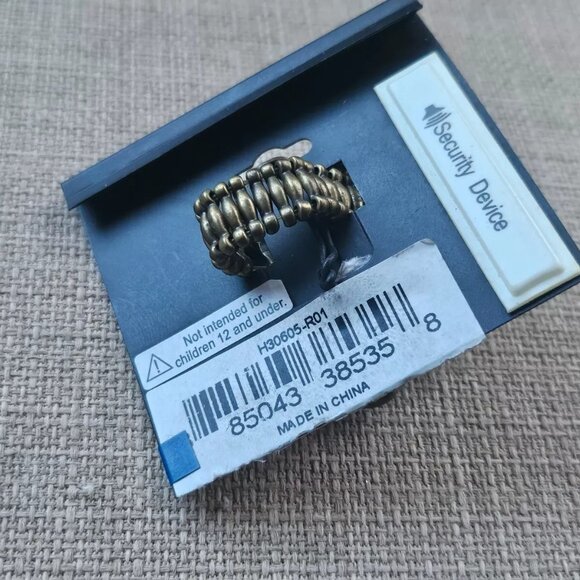 Mixit Women Ring Marroon Faux Stone Bronze Tone Fashion Jewelry Stretchable - Picture 7 of 12